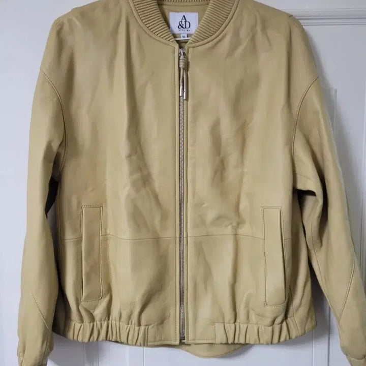 [BUNJANG] Leather Zip-up Jacket / 양가죽 천연가죽 집업자켓