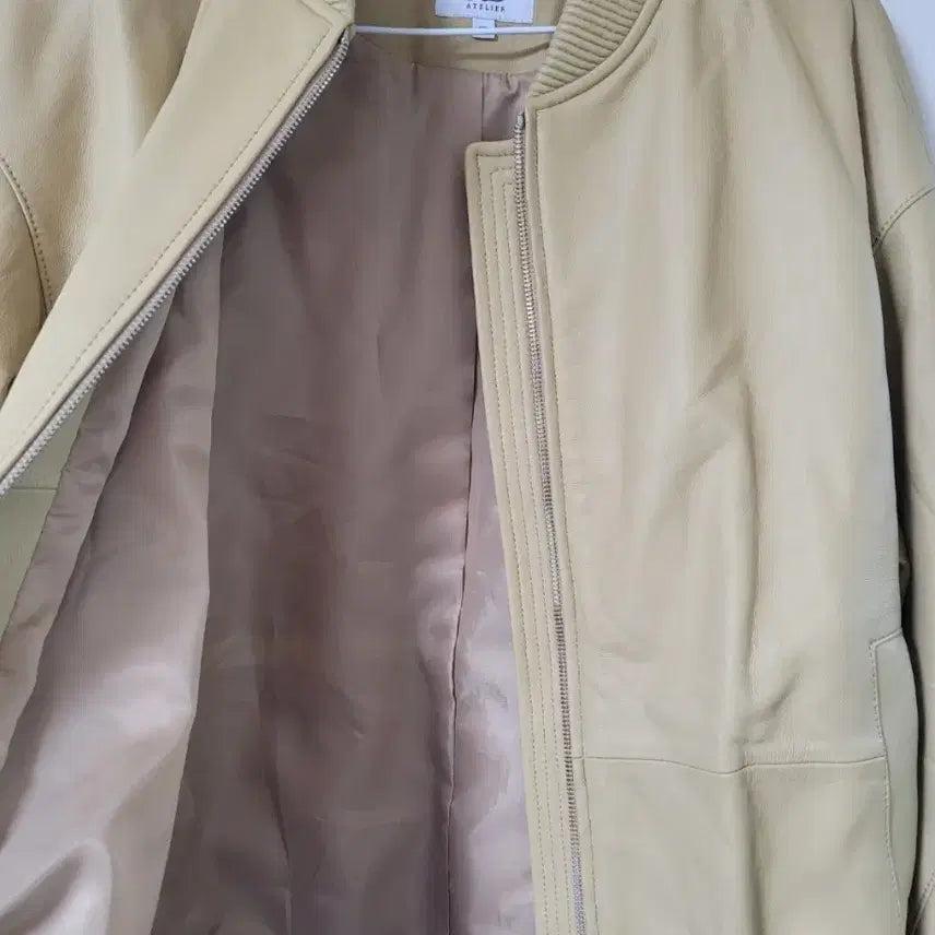 [BUNJANG] Leather Zip-up Jacket / 양가죽 천연가죽 집업자켓