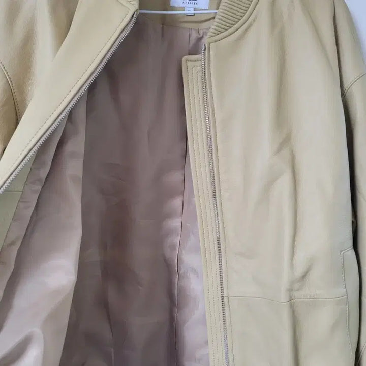 [BUNJANG] Leather Zip-up Jacket / 양가죽 천연가죽 집업자켓