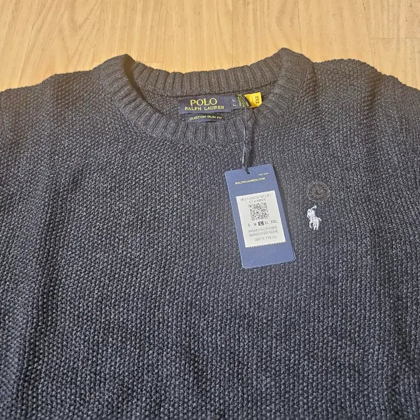 [BUNJANG] Polo Ralph Lauren Waffle Knit / 폴로 랄프로렌 와플니트 챠콜색상
