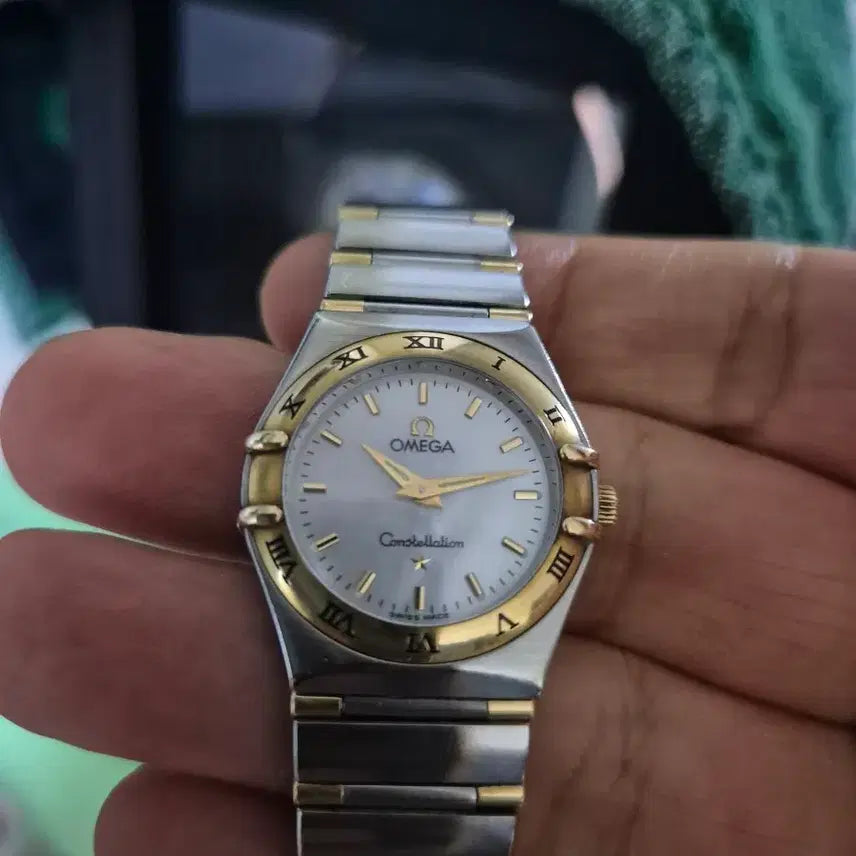 [BUNJANG] Omega Constellation Combi Half-Bar Watch / 인하 여성용 오메가 컨스틸레이션 콤비 자개다이얼 판매합니다.