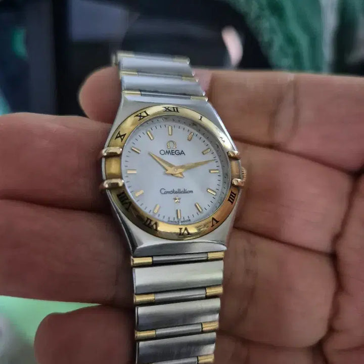 [BUNJANG] Omega Constellation Combi Half-Bar Watch / 인하 여성용 오메가 컨스틸레이션 콤비 자개다이얼 판매합니다.