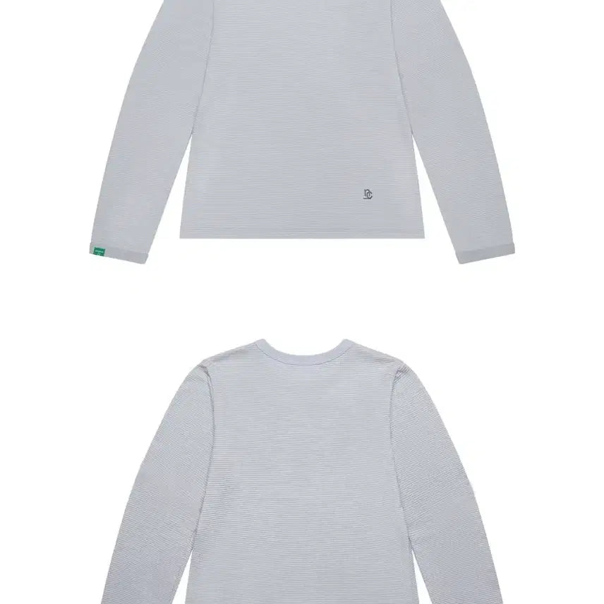 [BUNJANG] NO CONTENTS Pinstripe Long Sleeve T-Shirt Light Grey / 노컨텐츠 Pinstripe T_Light Grey