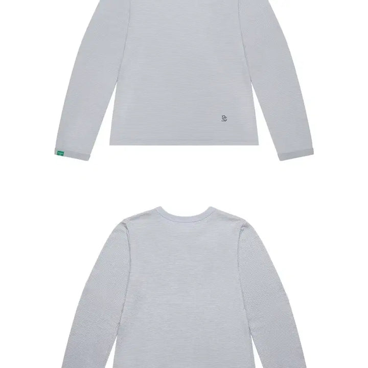 [BUNJANG] NO CONTENTS Pinstripe Long Sleeve T-Shirt Light Grey / 노컨텐츠 Pinstripe T_Light Grey