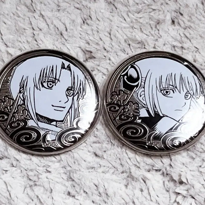 [BUNJANG] Gintama Silver Soul Kamui Kagura Bundle Set / 은혼 실버소울 캔뱃지 카무이 카구라 일괄