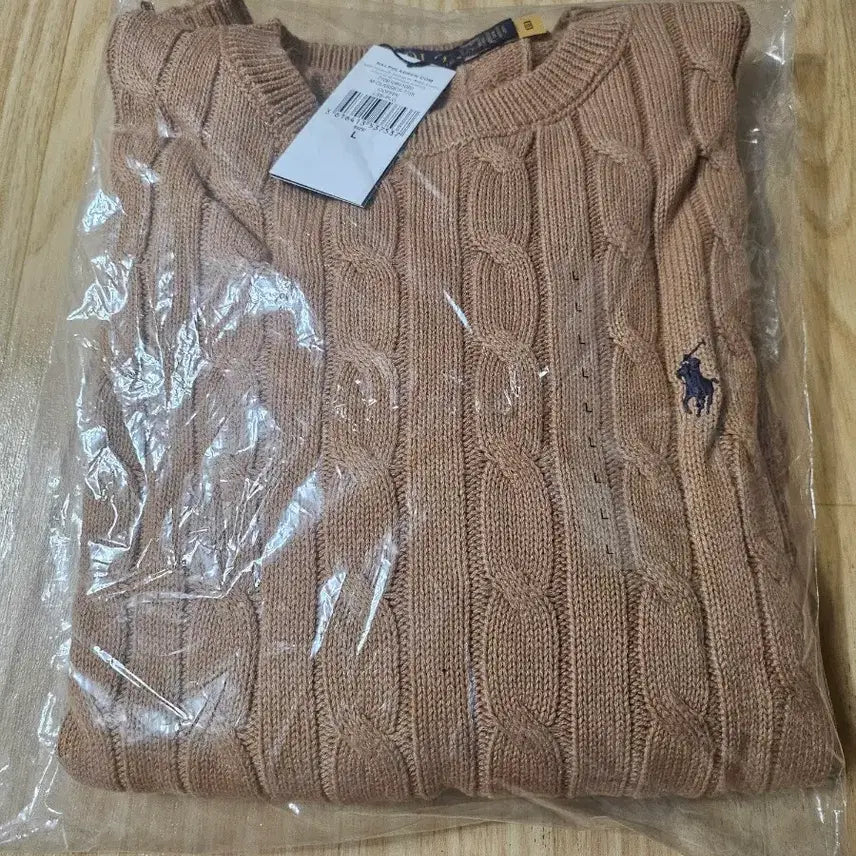 [BUNJANG] Polo Ralph Lauren Cable Knit Beige / 폴로 랄프로렌 케이블 니트 베이지