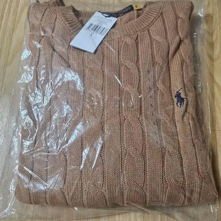 [BUNJANG] Polo Ralph Lauren Cable Knit Beige / 폴로 랄프로렌 케이블 니트 베이지