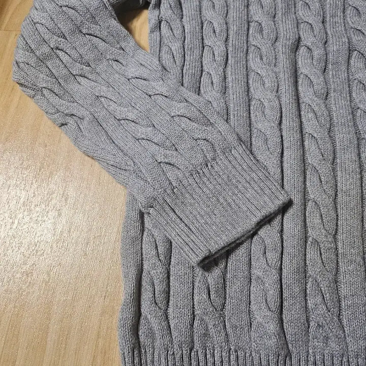 [BUNJANG] Polo Ralph Lauren Half-Zip Knit Gray / 폴로 랄프로렌 반집업 니트 회색