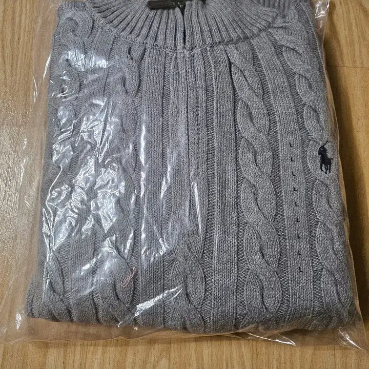 [BUNJANG] Polo Ralph Lauren Half-Zip Knit Gray / 폴로 랄프로렌 반집업 니트 회색