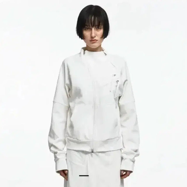 [BUNJANG] Nake Zip Detail Track Jersey Ivory / 나체 ZIP DETAIL TRACK JERSEY IVORY_사이즈 0