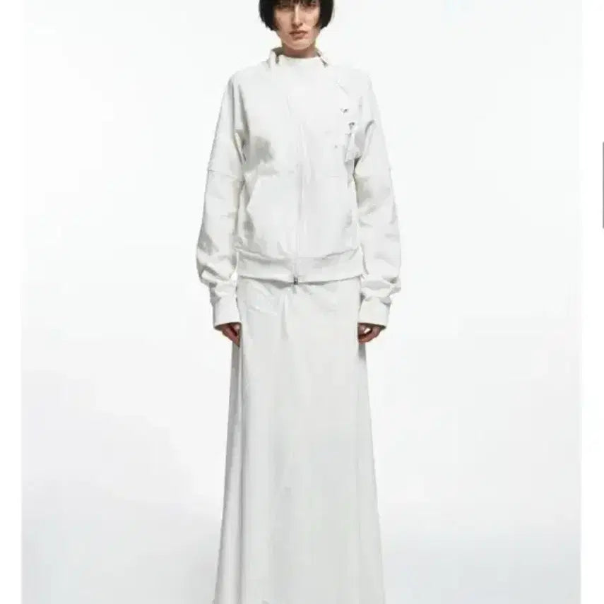 [BUNJANG] Nake Zip Detail Track Jersey Ivory / 나체 ZIP DETAIL TRACK JERSEY IVORY_사이즈 0