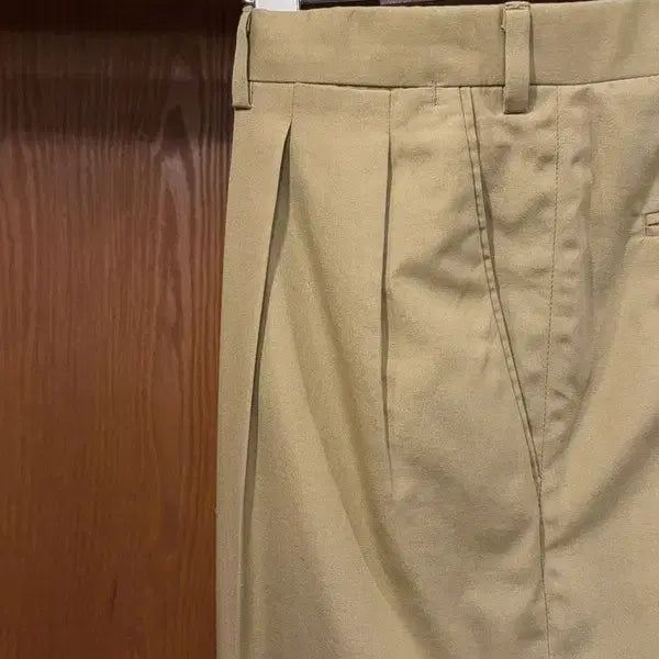[BUNJANG] Brioni Beige Cotton Two-Pleats Trousers Size 52 (33-34) / 브리오니 팬츠 33~34