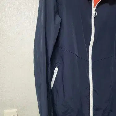 [BUNJANG] Timberland Navy Polyester Windbreaker Jacket / 팀버랜드 바람막이 점퍼