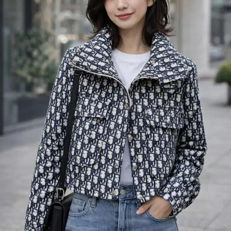 [SOLD OUT] 크리스챤디올 오블리크 크롭 후드 자켓