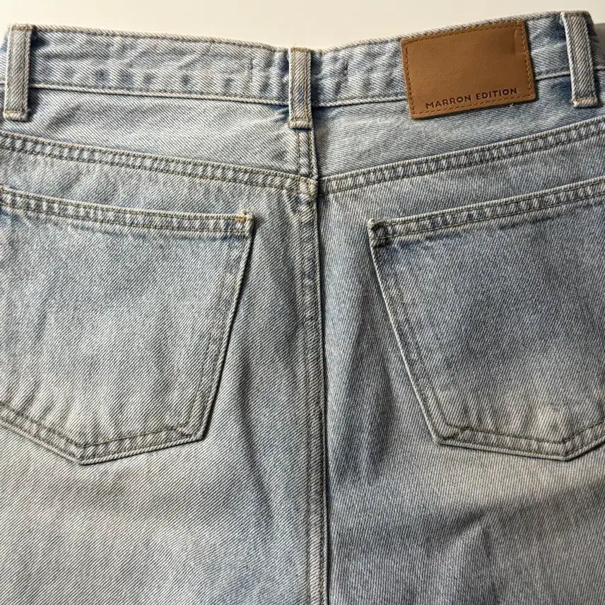 [SOLD OUT] 마론에디션 와이드 연청 데님 팬츠