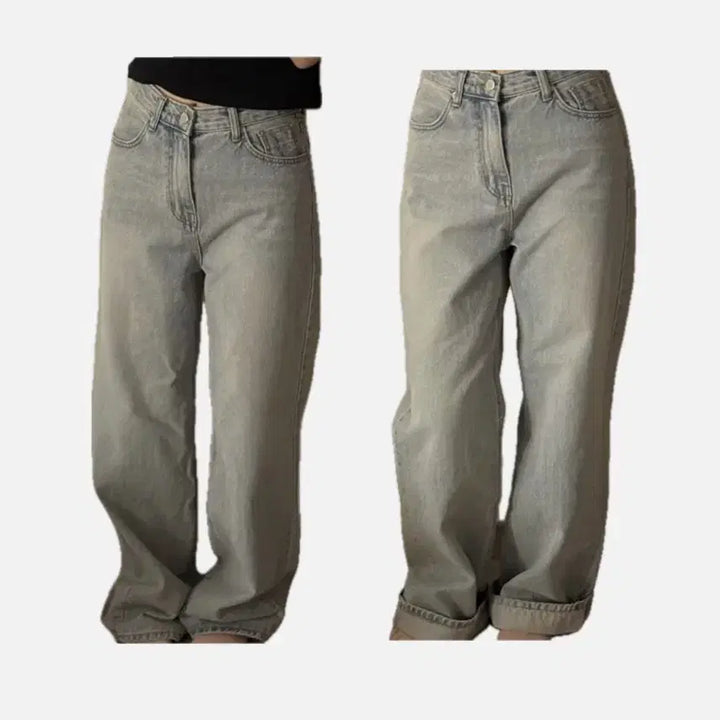 [SOLD OUT] 마론에디션 와이드 연청 데님 팬츠