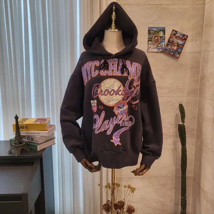 [BUNJANG] NYC Champ Brooklyn Fleece Hoodie / NYC 챔프 브루클린 기모 후드티