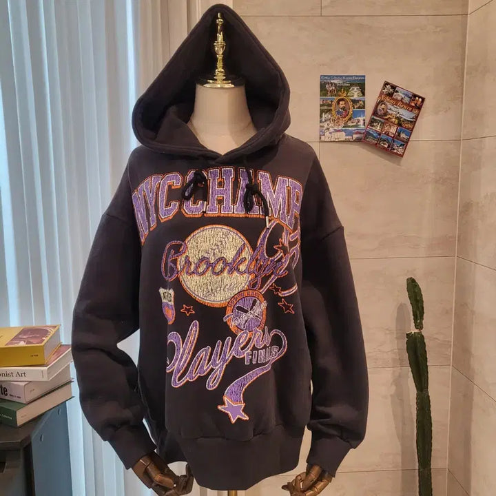 [BUNJANG] NYC Champ Brooklyn Fleece Hoodie / NYC 챔프 브루클린 기모 후드티