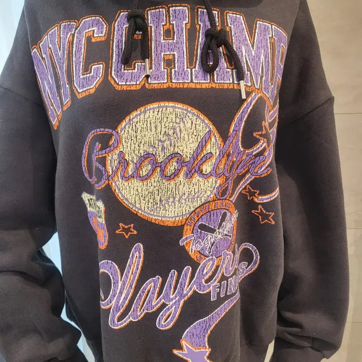 [BUNJANG] NYC Champ Brooklyn Fleece Hoodie / NYC 챔프 브루클린 기모 후드티