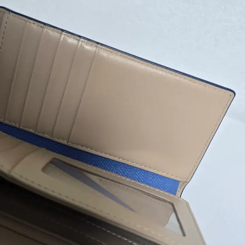 [BUNJANG] Beanpole Blue Women's Medium Wallet / 빈폴 블루 여성 중지갑