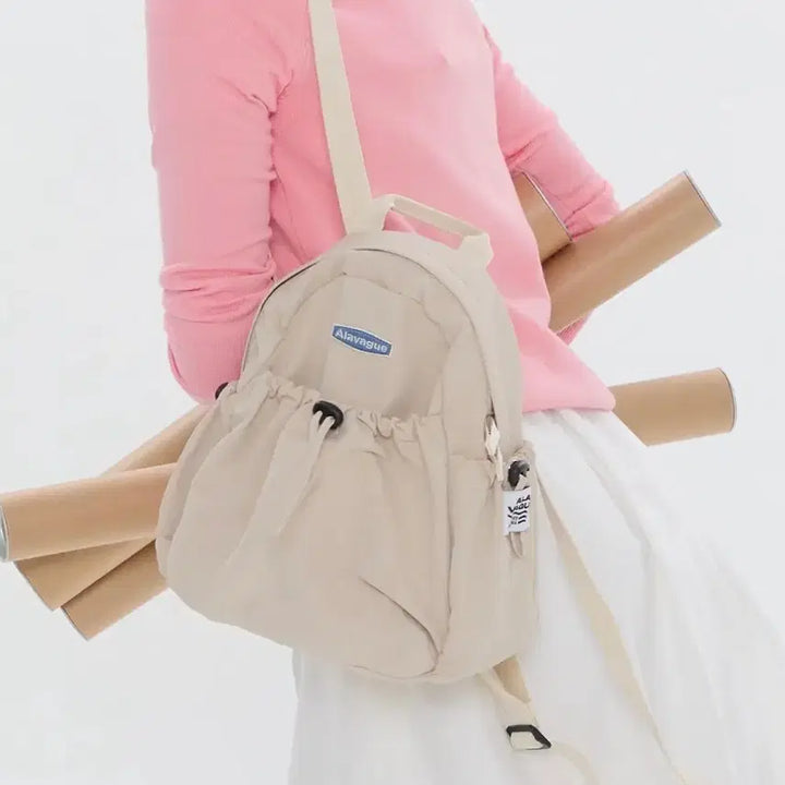 [BUNJANG] Ara Bag S Beige Backpack / 아라바그 듀공백 S 베이지 백팩