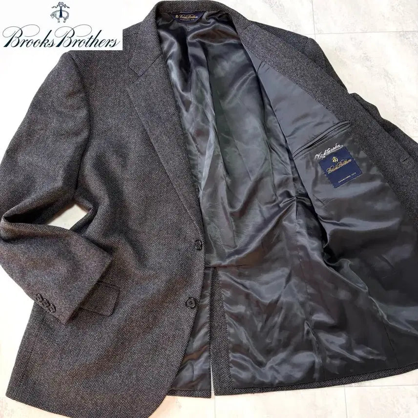 [BUNJANG] Brooks Brothers Herringbone Jacket / 브룩스 브라더스 그레이 헤링본 자켓