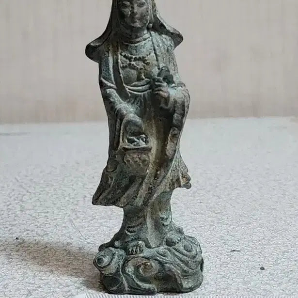 [BUNJANG] Bronze Buddha Statue Antique Item / ㄷ청동불 71.호신불.부처님.출토.골동품.불경.탱화.행운