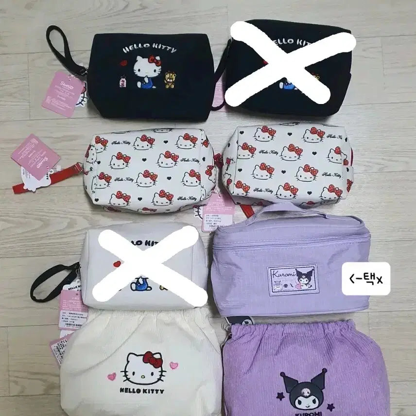 [BUNJANG] Sanrio Cosmetic Pouch / 산리오 키티 시나모롤 마이멜로디 쿠로미 포차코 화장품 파우치 가방