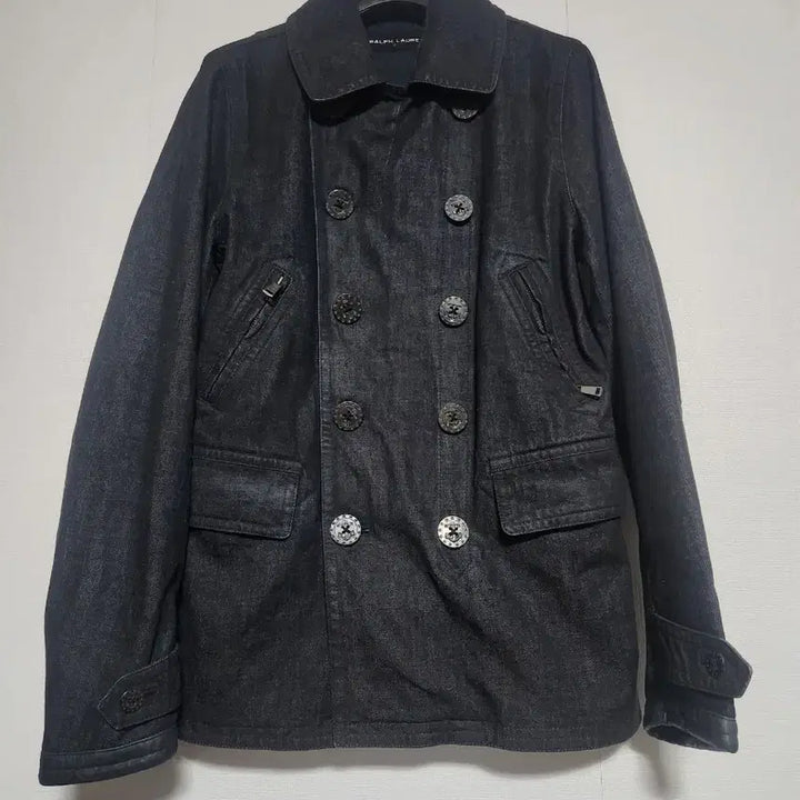 [BUNJANG] Ralph Lauren Black Label Denim Pea Coat S / 랄프로렌 블랙라벨 데님 피코트 S