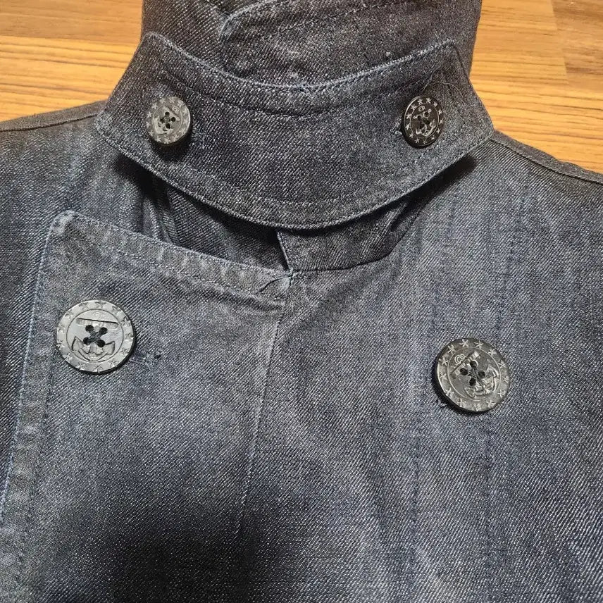 [BUNJANG] Ralph Lauren Black Label Denim Pea Coat S / 랄프로렌 블랙라벨 데님 피코트 S