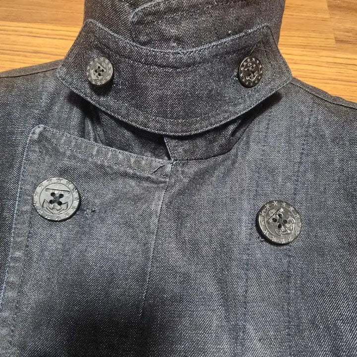 [BUNJANG] Ralph Lauren Black Label Denim Pea Coat S / 랄프로렌 블랙라벨 데님 피코트 S