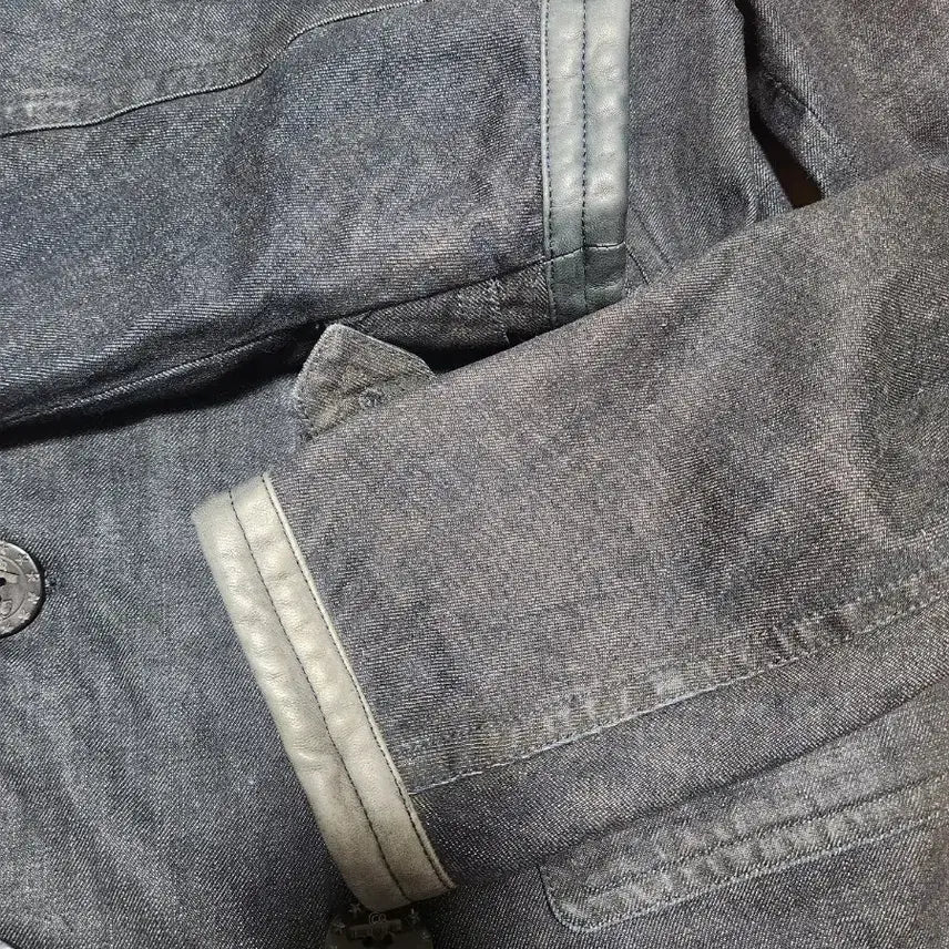 [BUNJANG] Ralph Lauren Black Label Denim Pea Coat S / 랄프로렌 블랙라벨 데님 피코트 S