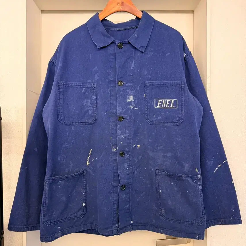 [BUNJANG] Vintage French Work Jacket / OLD VINTAGE PAINTED FRENCH WORK 프렌치워크자켓