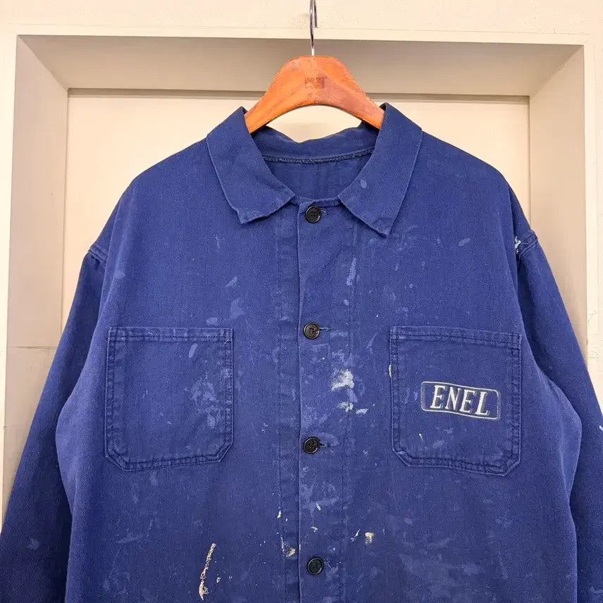 [BUNJANG] Vintage French Work Jacket / OLD VINTAGE PAINTED FRENCH WORK 프렌치워크자켓