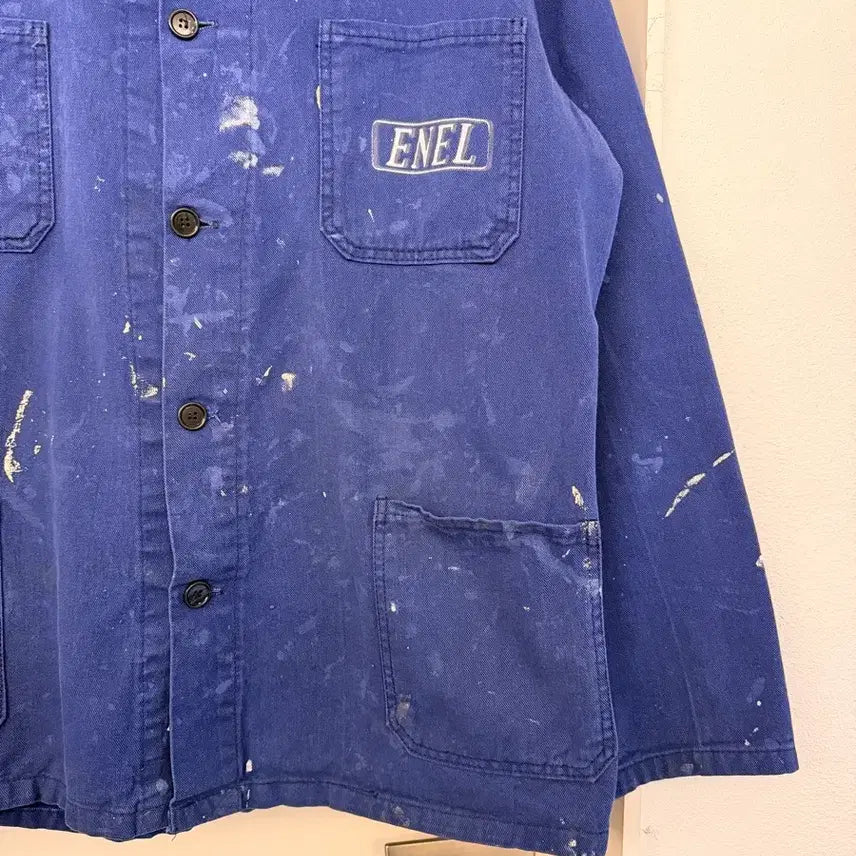 [BUNJANG] Vintage French Work Jacket / OLD VINTAGE PAINTED FRENCH WORK 프렌치워크자켓