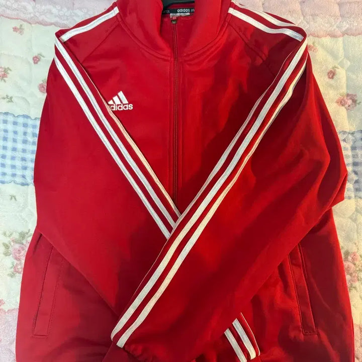 [BUNJANG] Adidas Red Track Top / 아디다스 삼선 트랙탑 레드