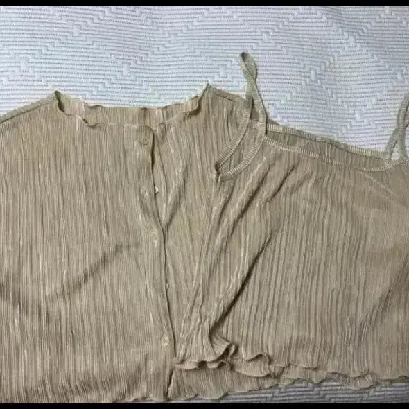 [BUNJANG] B.CINI Pleats Cardigan Set / 바이씨니 플리츠가디건세트