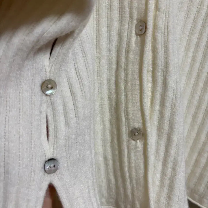 [BUNJANG] Knit Two-Piece Set Ivory White / 마지막 할인)니트 투피스 니트 플리츠 스커트 치마 세트 아이보리 화이트