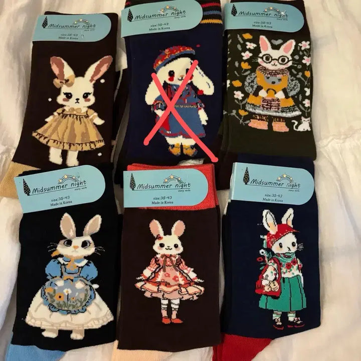 [BUNJANG] Rabbit Cotton Socks / 귀여운 토끼 면 양말 삭스