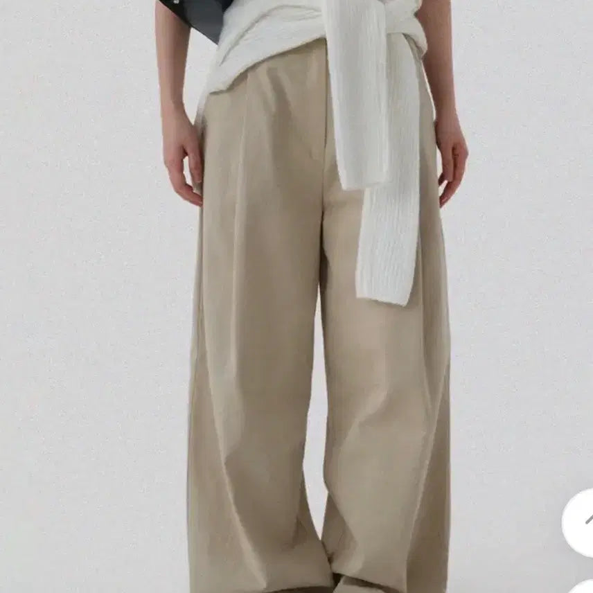 [SOLD OUT] 어텀 라인 와이드 팬츠 베이지 s