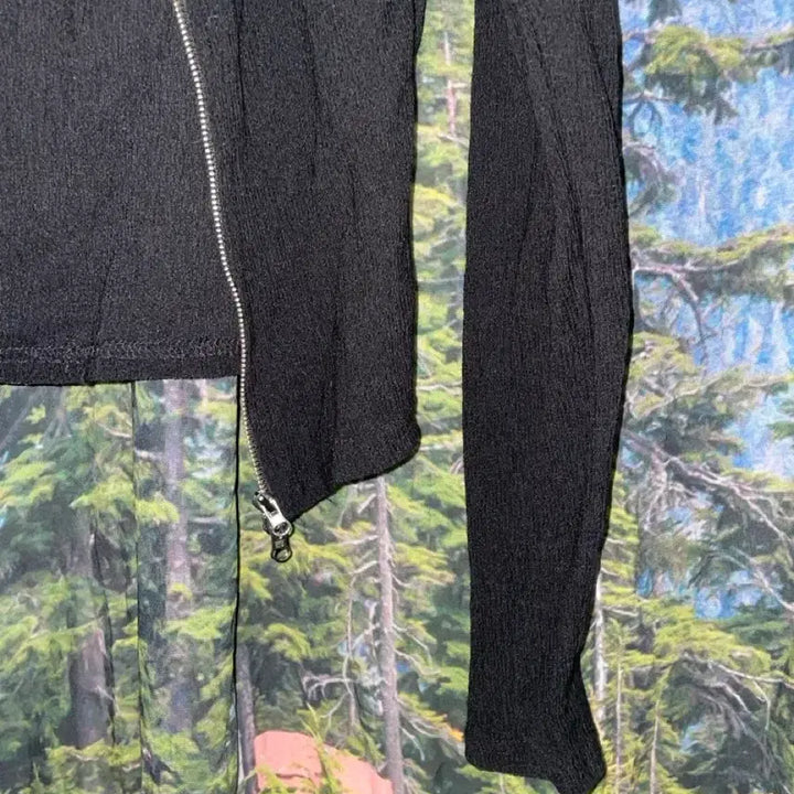 [BUNJANG] Cropped Cardigan / 블랙 크롭가디건 숏가디건 집업 크롭 닝닝 빈티지 스판 댄스부