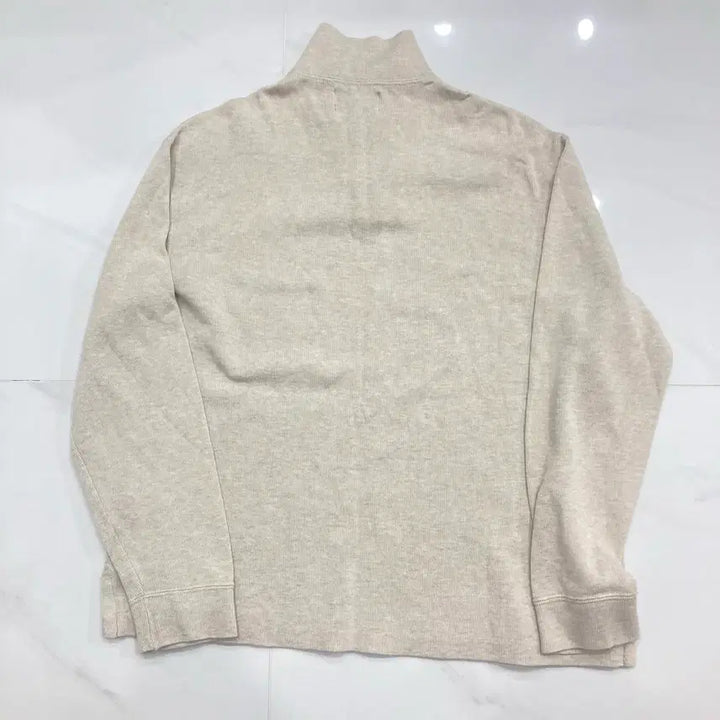 [BUNJANG] Polo Ralph Lauren Melange Ivory 1/4 Zip Pullover Cotton 100% / (주)두산 Polo ralph lauren 쿼터 지퍼 풀오버