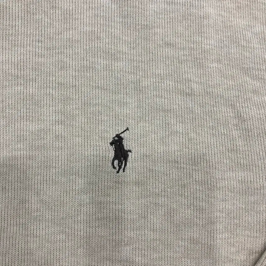 [BUNJANG] Polo Ralph Lauren Melange Ivory 1/4 Zip Pullover Cotton 100% / (주)두산 Polo ralph lauren 쿼터 지퍼 풀오버