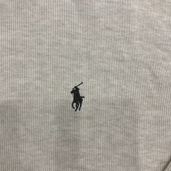 [BUNJANG] Polo Ralph Lauren Melange Ivory 1/4 Zip Pullover Cotton 100% / (주)두산 Polo ralph lauren 쿼터 지퍼 풀오버
