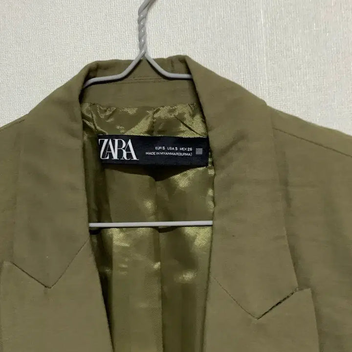 [BUNJANG] ZARA Khaki Blazer Jacket (Size S) / 자라 zara 카키색 블레이저 자켓 S사이즈