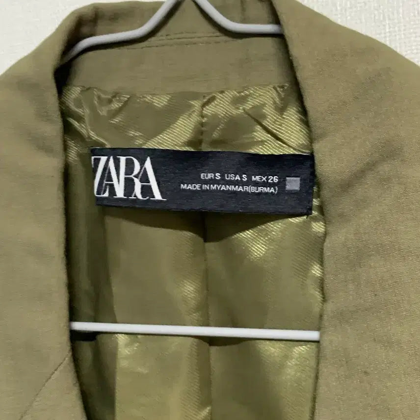 [BUNJANG] ZARA Khaki Blazer Jacket (Size S) / 자라 zara 카키색 블레이저 자켓 S사이즈