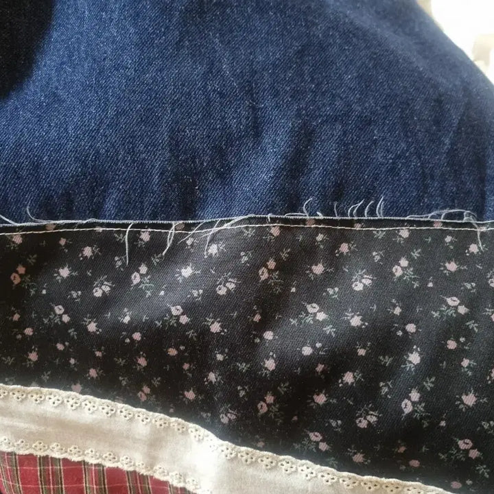 [BUNJANG] Ronron Patchwork Denim Pants M / 론론 패치워크 데님팬츠 M