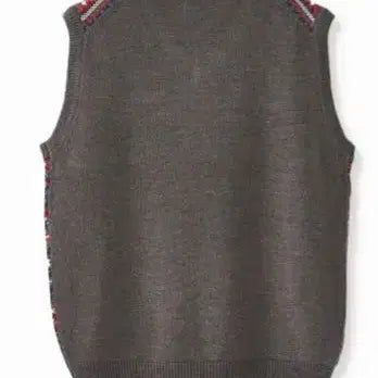 [BUNJANG] STCO Fair Isle Pattern Vest / STCO 페어아일 패턴 조끼 그레이 XL