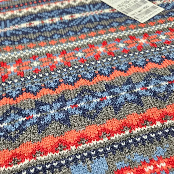 [BUNJANG] STCO Fair Isle Pattern Vest / STCO 페어아일 패턴 조끼 그레이 XL