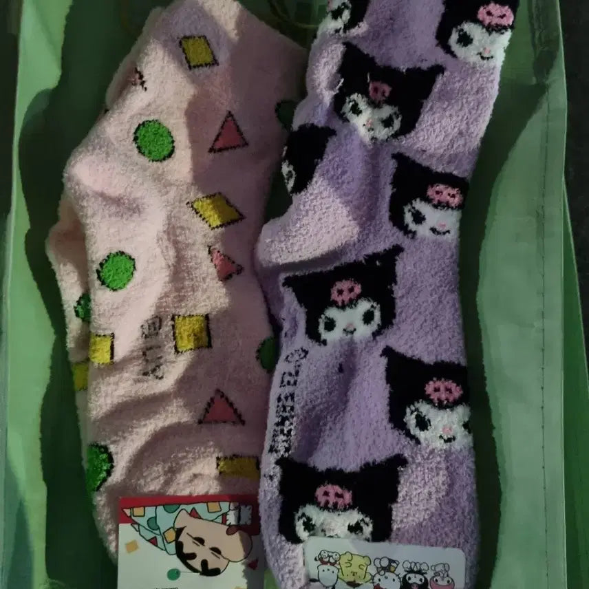 [BUNJANG] Sanrio Crayon Shin-chan Kuromi Hangyodon Socks / 새상품) 산리오 짱구는못말려 쿠로미 한교동 짱구 수면양말 양말 패션양말